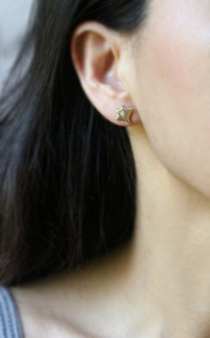 Baby Manta Ray Earrings in 14k Gold earrings,animal,ocean baby-manta-ray-earrings-in-14k-gold 14K Yellow,14K White