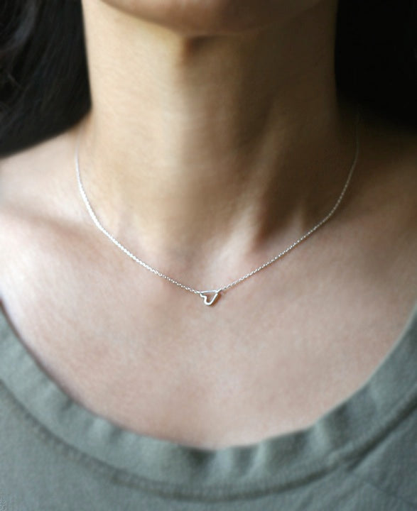 Tiny Heart Sterling Silver Pendant