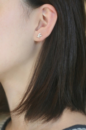 Mismatch Single/Triple Seed Stud Earrings in Sterling Silver earrings, seed mismatch-single-triple-rice-stud-earrings-in-sterling-silver Default Title