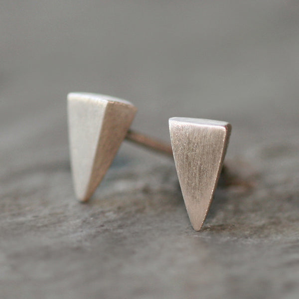 Small Spike Stud Earrings Sterling Silver - Michelle Chang