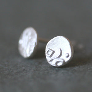 Mismatched Byzantine Stud Earrings in Sterling Silver earrings mismatched-byzantine-stud-earrings-in-sterling-silver Default Title