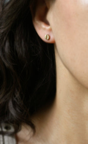 Screw Head Earrings in 14K Gold nuts, bolts, studs,earrings screw-head-earrings-in-14k-gold 14K Yellow,14K White