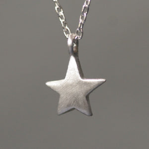 Star Necklace in Sterling Silver symbols,necklaces star-necklace-in-sterling-silver 16",17",18"