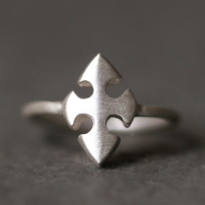 Knights Templar Cross Ring in Sterling Silver symbols,rings knights-templar-cross-ring-in-sterling-silver 4,4.5,5,5.5,6,6.5,7,7.5,8,8.5,9,9.5