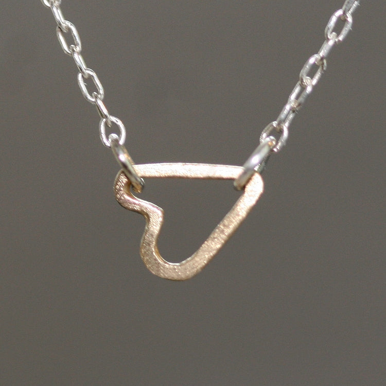 Steel necklace hearts small GB