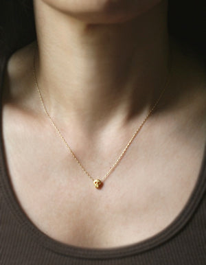 Baby Skull Necklace in 18K Gold Plate skulls,necklaces,HALLOWEEN baby-skull-necklace-in-gold-vermeil 16",17",18"