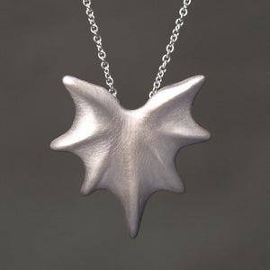 Thorny Leaf Necklace in Sterling Silver necklaces,nature/organic thorny-leaf-necklace-in-sterling-silver 28",30",32"