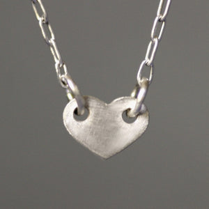 Baby Heart Necklace in Sterling Silver necklaces,hearts baby-heart-necklace-in-sterling-silver 16",17",18"