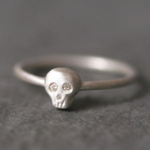 Baby Skull Ring in Sterling Silver with Diamonds skulls,rings,HALLOWEEN baby-skull-ring-in-sterling-silver-with-diamonds 4,4.5,5,5.5,6,6.5,7,7.5,8,8.5,9,9.5