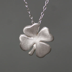 Four Leaf Clover Necklace in Sterling Silver Luck for Sale,symbols,necklaces four-leaf-clover-necklace-in-sterling-silver 18",20",22",24"