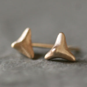 Tiny Thorny Pyramid Stud Earrings in 14K Gold earrings,nature/organic tiny-thorny-pyramid-stud-earrings-in-14k-gold 14K Yellow,14K White