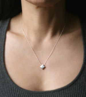Quatrefoil Necklace in Sterling Silver SALE quatrefoil-necklace-in-sterling-silver 16",17",18"