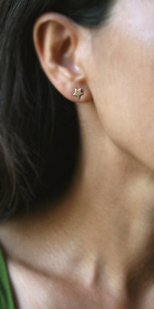 Star Stud Earrings in 14K Gold symbols,earrings star-stud-earrings-in-14k-gold 14K Yellow,14K White