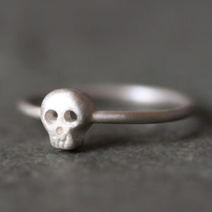 Baby Skull Ring in Sterling Silver rings,HALLOWEEN,skulls baby-skull-ring-in-sterling-silver 4,4.5,5,5.5,6,6.5,7,7.5,8,8.5,9,9.5