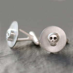 Baby Skull Cufflinks in Sterling Silver HALLOWEEN,for men,skulls baby-skull-cufflinks-in-sterling-silver Default Title