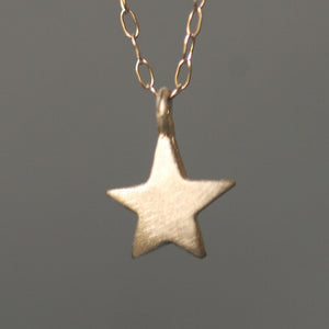 Star Necklace in 14K Gold necklaces,symbols star-necklace-in-14k-gold 16" / 14K Yellow,16" / 14K White,17" / 14K Yellow,17" / 14K White,18" / 14K Yellow,18" / 14K White