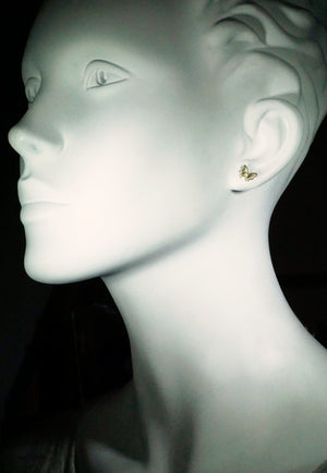 Mini Butterfly Stud Earrings earrings mini-butterfly-stud-earrings Sterling Silver,10K Pink,10K Yellow