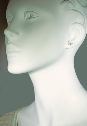Mini Butterfly Stud Earrings earrings mini-butterfly-stud-earrings Sterling Silver,10K Pink,10K Yellow