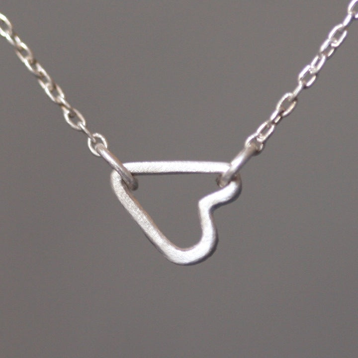 Blue Sapphire Sideways Heart Necklace — Jemma Lulu Designs