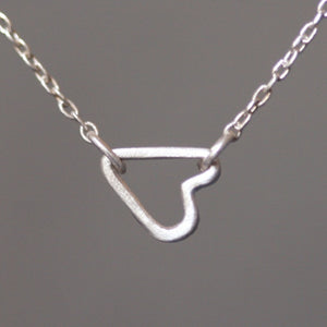 Tiny Sideways Heart Necklace in Sterling Silver hearts,necklaces tiny-sideways-heart-necklace-in-sterling-silver 16",17",18"