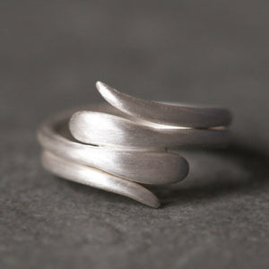 Double Snake Ring in Sterling Silver animal,rings double-snake-ring-in-sterling-silver 4,4.5,5,5.5,6,6.5,7,7.5,8,8.5,9