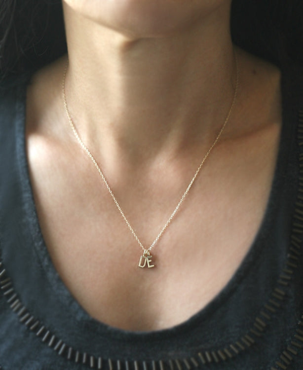 Custom Bling Block Necklace | Custom Name Necklace | Capsul Jewelry