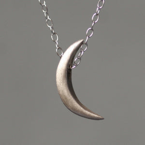Crescent Moon Necklace in 14K Gold necklaces,symbols crescent-moon-necklace-in-14k-gold 16" / 14K Yellow,17" / 14K Yellow,18" / 14K Yellow