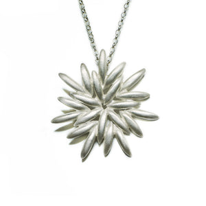 Seed Flower Necklace seed-flower-necklace Sterling Silver / 14",Sterling Silver / 15",Sterling Silver / 16",Sterling Silver / 17",Sterling Silver / 18",Sterling Silver / 19",Sterling Silver / 20"