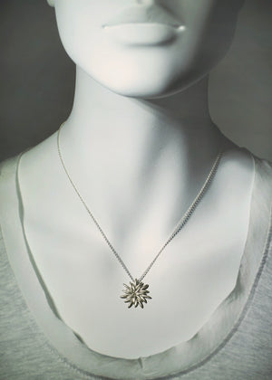 Seed Flower Necklace seed-flower-necklace Sterling Silver / 14",Sterling Silver / 15",Sterling Silver / 16",Sterling Silver / 17",Sterling Silver / 18",Sterling Silver / 19",Sterling Silver / 20"