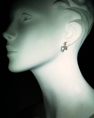 Staggered Bezel Hoop Earrings earrings staggered-bezel-hoop-earrings Sterling Silver,10K Pink